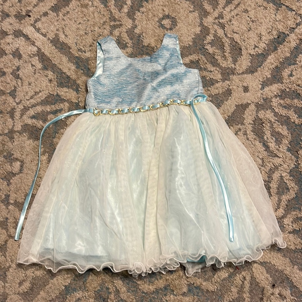 Toddler baby blue formal dress